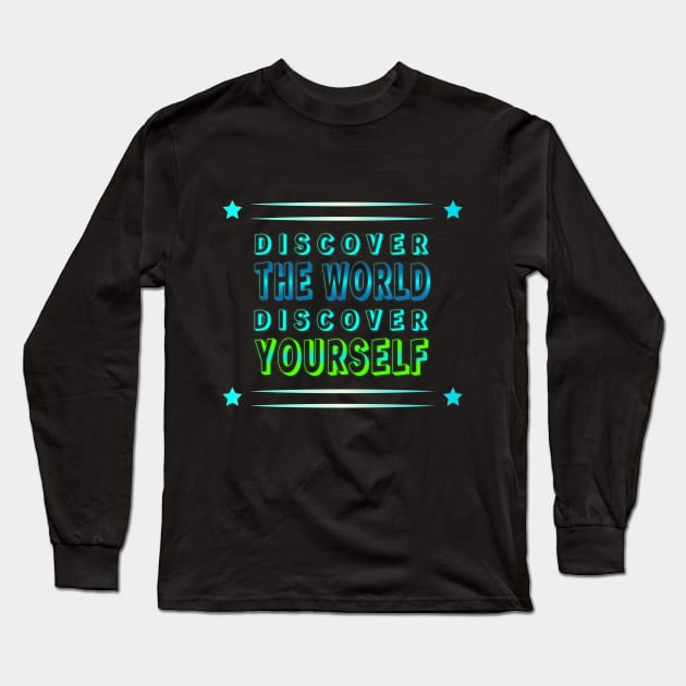 Discover & Uncover: World-Inspired Fashion Long Sleeve T-Shirt by EKSU17